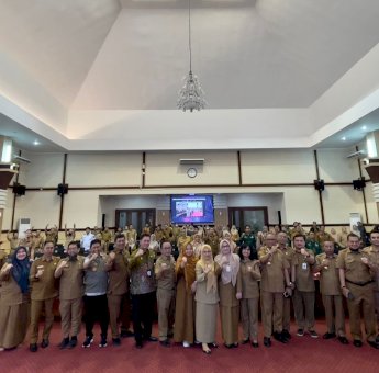 Dukung Penerapan Satu Data Indonesia Provinsi Sulsel, 15 OPD Tandatangani Komitmen Bersama
