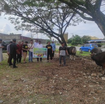 Kurban 7 Ekor Sapi di Luwu Utara, Anggota DPR RI Muhammad Fauzi Sampaikan Pesan Iduladha