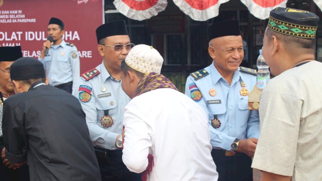 Ket : Suasana Iduladha di Lapas Kelas IIA Parepare, (istimewa)
