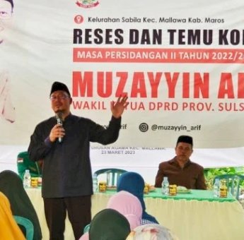 Muzayyin Arif Temu Konstituen di Maros Hingga Ceramah di Masjid