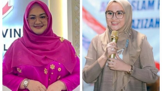 Anggota DPRD Sulsel, Andi Azizah Irma (kanan) dan Vonny Ameliani. (Foto: Istimewa)