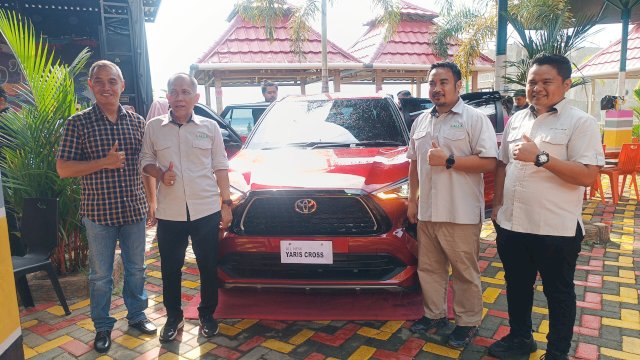 Ket : Peluncuran All-New Yaris Cross di Kota Parepare (Foto : Mulyadi Ma'ruf/Republiknews.co.id)