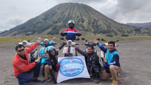 Kegiatan riding bersama Fazzio yang tergabung dalam komunitas Fazzio Owner Community Indonesia (FOCI) belum lama ini. (Foto: Istimewa)