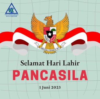 PAM Tirta Karajae Parepare Ucapkan Selamat Hari Lahir Pancasila