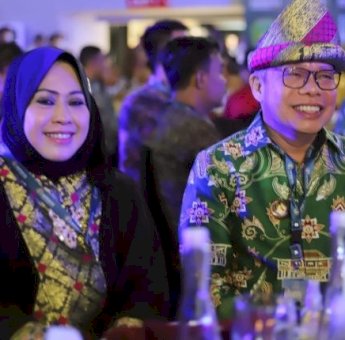 Taufan Pawe Dampingi Ketua TP PKK Hadiri HUT APEKSI ke-23 di Palembang