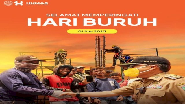 Wali Kota Parepare Taufan Pawe Ucapkan Selamat Hari Buruh Internasional