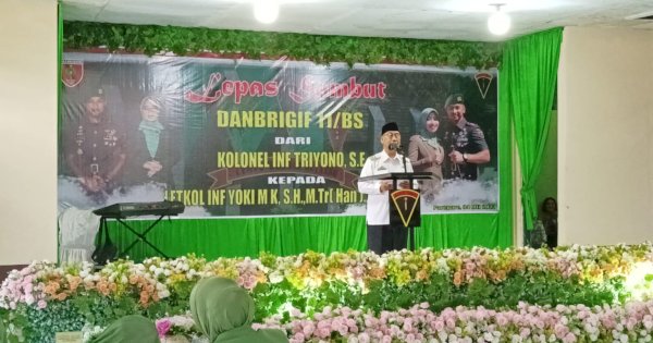 Wawali Pangerang Rahim Hadiri Lepas Sambut Komandan Brigif 11/BS