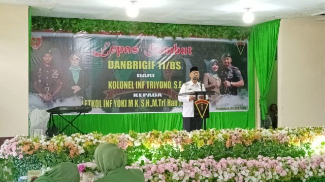 Wawali Pangerang Rahim Hadiri Lepas Sambut Komandan Brigif 11/BS