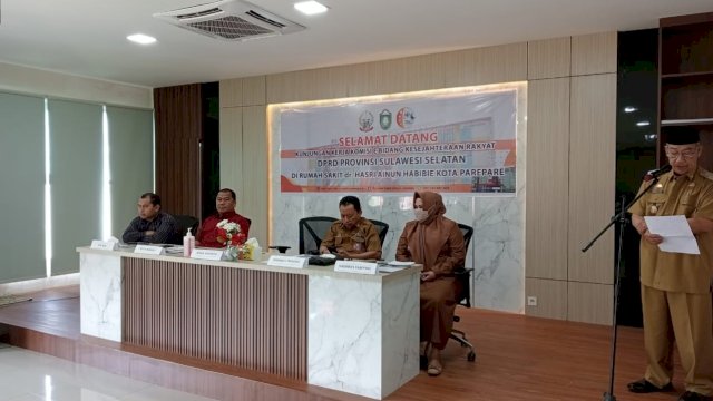 Ketgam: Kunjungan Komisi E DPRD Sulsel di RS. dr. Hasri Ainun Habibie