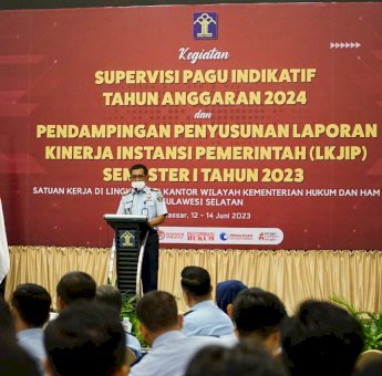 Tim Penyusun LKJIP Kanwil Kemenkumham Sulsel Diminta Maksimalkan Pengelolaan Anggaran