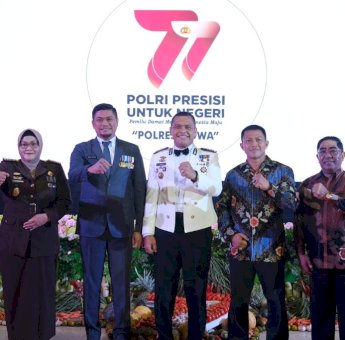 Bupati Hingga Jajaran Forkopimda Hadiri Ramah Tamah HUT Bhayangkara Tingkat Polres Gowa