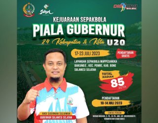 Total Hadiah Rp85 Juta, Dispora Sulsel Gelar Kejuaraan Sepak Bola Piala Gubernur U20
