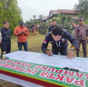 DPD II KNPI Pinrang Turut Andil dalam Peresmian Kampung Pancasila