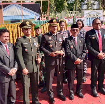 Kompak! Bupati dan Wabup Kutim Hadiri Upacara HUT ke-77 Bhayangkara