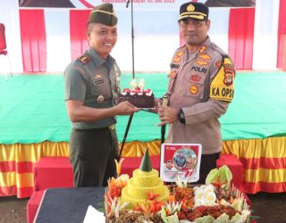 Hari Bhayangkara ke-77, Dandim 1415 Beri Surprise ke Polres Selayar