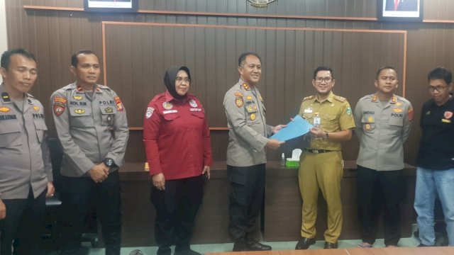 Ket : Tim risk assessment SMP Polda sulsel didampingi Kadisporapar Parepare. (Istimewa)