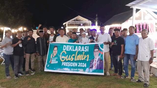 DPC PKB Kabupaten Muna bersama Relawan Gus Imin. (Foto: Rustam / Republiknews.co.id)