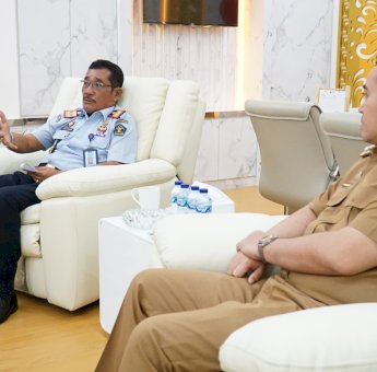 Terima Kunjungan Pemkab Pangkep, Kakanwil Kemenkumham Sulsel Bahas Peningkatan Keimigrasian