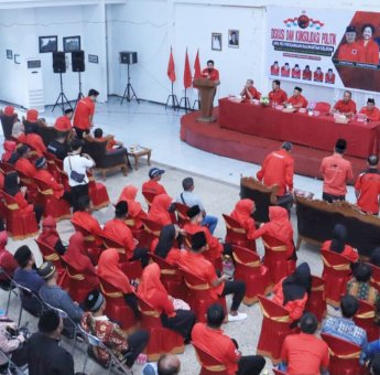 Konsolidasi Partai Sampai Pengurus Ranting, PDIP Targetkan 6 Kursi Legislatif di Hulu Sungai Selatan