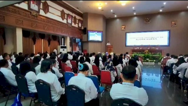 Pembekalan Pegawai di Lingkungan Pemkab Kutim yang digelar oleh BKPSDM bekerjasama dengan BKN Regional VIl Banjarmasin, Rabu (12/07/2023). (Istimewa)