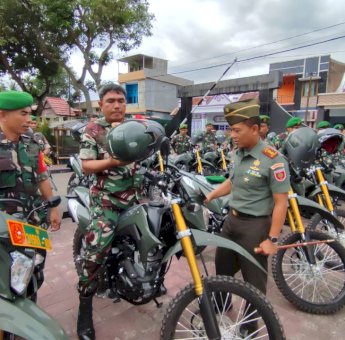 Tunjang Tugas Babinsa, Dandim Selayar Serahkan 40 Unit Motor Dari Menhan