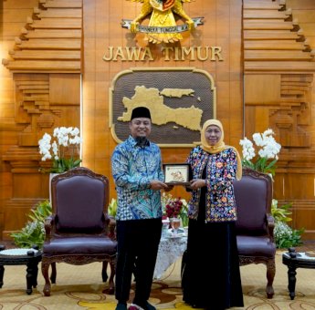 Gubernur Sulsel Temui Gubernur Jatim, Perkuat Kerjasama Berbagai Bidang