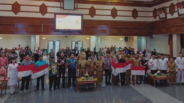 Sosialisasi Wawasan Kebangsaan bagi tokoh agama dan masyarakat di Ruang Meranti Kantor Bupati Kutim, Bukit Pelangi, Senin (24/07/2023). (Istimewa)