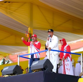 Beri Semangat Kontingen PGRI Gowa Ikut Porseni, Abd Rauf Optimis Masuk Tiga Besar