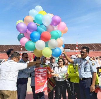 Lewat Porseni, Wanita Pengayoman Kanwil Kemenkumham Sulsel Bangun Semangat Kebersamaan