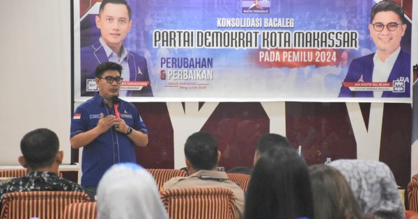 Konsolidasi Bacaleg, Partai Demokrat Makassar Komitmen Ciptakan Kamtibmas di Pemilu 2024