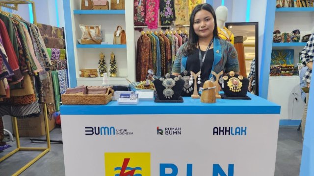 Rumah BUMN Denpasar memamerkan produk kerajinan tangan pada pameran Inacraft 2023. (Istimewa)