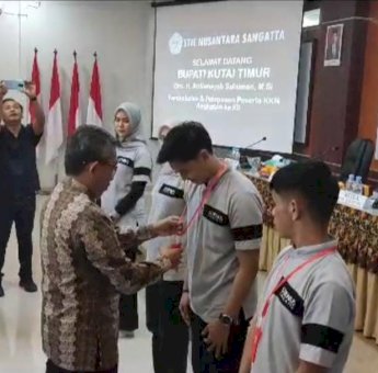Pelepasan KKN Mahasiswa STIE Nusantara Sangatta, Ini Pesan Bupati Kutim