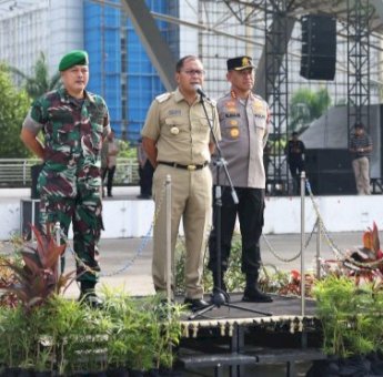 Apel Tiga Pilar, Pemkot Makassar-TNI-Polri Kompak Ciptakan Kamtibmas di Makassar