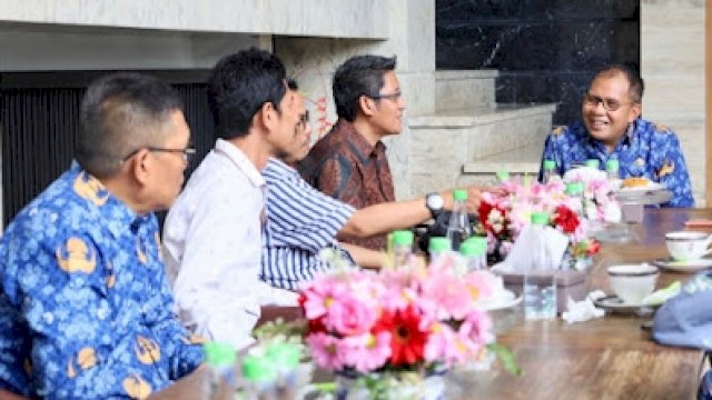 Wali Kota Makassar, Moh Ramdhan Pomanto saat menerima audiensi Badan Pengurus Pusat (BPP) IKA UINAM di Jalan Amirullah, Rabu (17/5/2023). (Foto: Istimewa)