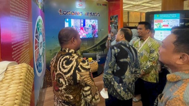 Suasana stand Pemkot Makassar di acara Musyawarah Perencanaan Pembangunan Nasional (Musrenbangnas) yang dihelat di JCC Jakarta, Selasa (16/5/2023). (Foto: Istimewa)