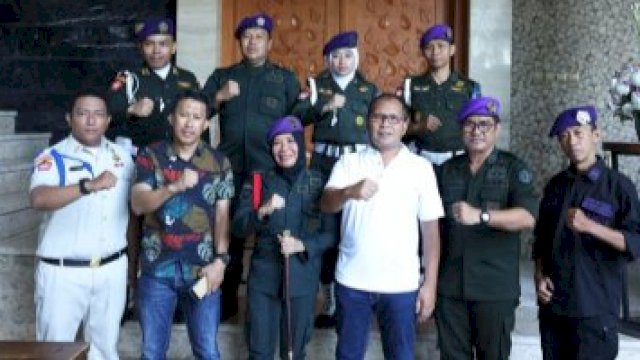 Wali Kota Makassar, Moh Ramdhan Pomanto saat menerima audiensi panitia Pelatihan Pendidikan Dasar Bela Negara Resimen Mahasiswa (Menwa) di Jalan Amirullah, Kamis (18/5/2023). (Foto: Istimewa)