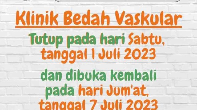 Ket : Pengumuman RSUD Andi Makkasau Parepare