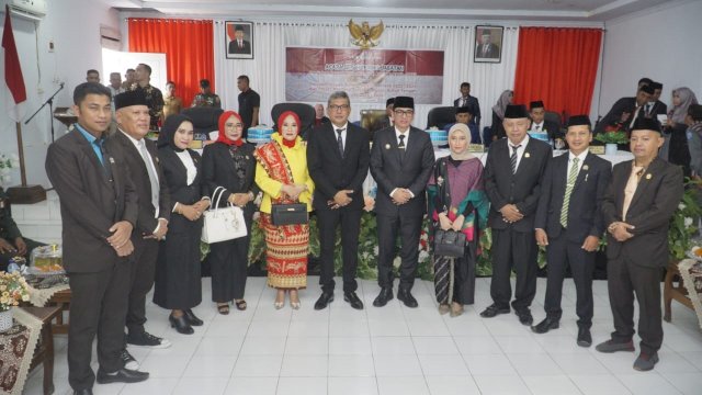 Serah terimah Jabatan Pj Bupati Buton Tengah dari Muhammad Yusup ke Andi Muhammad Yusuf. (Istimewa)