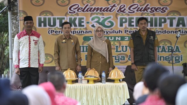 Puncak peringatan HUT Perhiptani Luwu Utara di gelar di kawasan wisata Tirosoe.