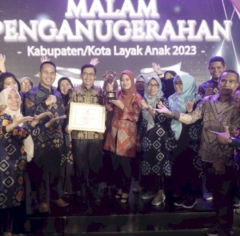 Luwu Utara Terima Penghargaan Kabupaten Layak Anak Kategori Nindya