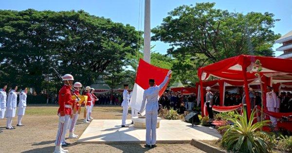 Suasana Peringatan Detik-Detik HUT Kemerdekaan RI Ke-78 di Gowa Berlangsung Khidmat