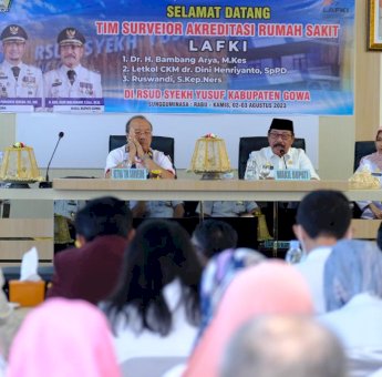 RSUD Syekh Yusuf Jalani Penilaian Akreditasi, Wabup Gowa Harap Capai Nilai Paripurna