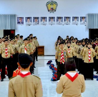 Kontingen Gowa Berangkatkan 128 Anggota Pramuka Ikut Raimuna Nasional XII di Cibubur