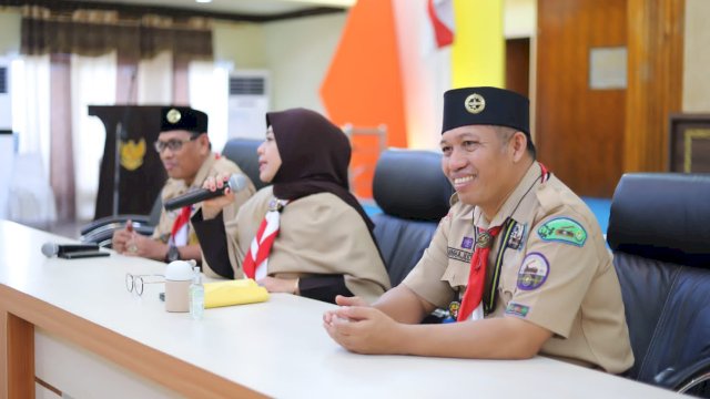 Erna Rasyid Taufan Lepas Peserta KPN Kwartir Cabang Gerakan Pramuka Kota Parepare