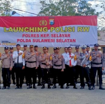Launching Polisi RW di Kepulauan Selayar, Ini Pesan Kapolres Ujang Darmawan