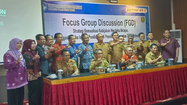 Dinas Dikbud Kutai Timur bersama BPMP Kalimantan Timur saat menggelar FGD, Selasa (01/08/2023). (Istimewa)