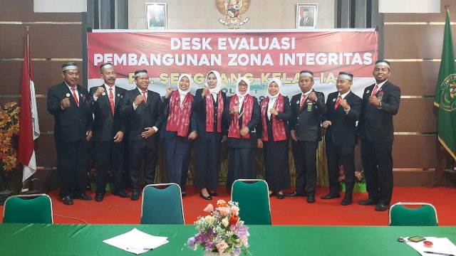 Pengadilan Agama Sengkang Gelar Evaluasi Pelaksanaan Zona Integritas