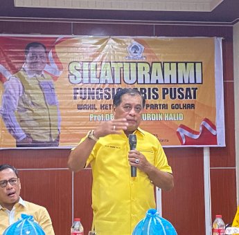 Temui Simpatisan, Nurdin Halid Target 30 ribu Suara di Sinjai