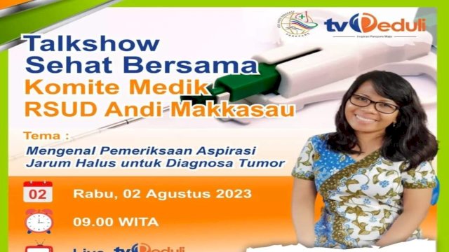 Dokter Yemima Tandiung Jadi Narsum Talkshow Sehat Bersama Komite Medik RS Andi Makkasau