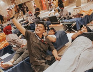 Aksi Sosial Donor Darah Lions Club dan PMI Diikuti Ratusan Peserta